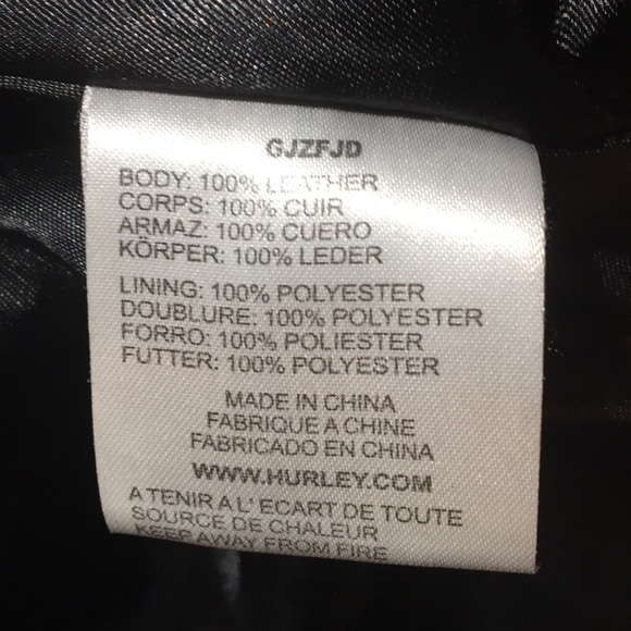 Leather Hurley jacket - Picture 5 of 9